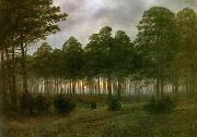 Caspar David Friedrich The evening oil